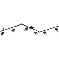 Globo Lighting Projecteur métal noir mat, 6x GU10