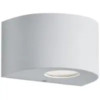 REALITY IMPORT Applique d'extérieur LED ROSARIO blanche 2 W, blanc chaud, 200 lm, plastique, dimensions : 9 x 15 x 15 cm, IP44, RL