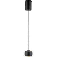 Paul Neuhaus Luminaire suspendu LED - 10 x 220 cm - 1 lumière - Noir - Blanc - Plastique - Métal