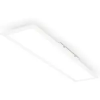 Briloner - Panneau LED avec lumière blanc neutre, IP44 protection contre les éclaboussures, dalle led, panneau plafond, plafonnier, 78x18x6 cm, blanc