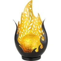 Globo Lighting GLOBO 36534 Lampe solaire en métal noir mat, LED