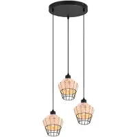 TRIO Suspension BORKA, 3 flammes