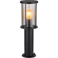 Globo Lighting Lampe sur pied Gracey Verre fumé 45 cm