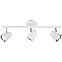 TRIO Spot LED TOULOUSE 3,5 W, 3000 K, 400 lm, métal blanc chromé, dimensions : 17 x 48 x 9 cm, IP20, RL