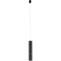 JUST LIGHT Lampe suspendue à LED rechargeable, dimmable via USB, réglable en hauteur par simple effleurement, fonctionnant sur batterie, noire – Salon, chambre, salle à manger, cuisine, bureau