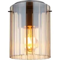 Globo Lighting Plafonnier Tulivar Design Verre ambré