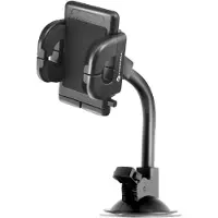 Forcell Stylus F-GRIP Regular 17 cm car holder for windshield / dashboard / air vent black, Support pour smartphone, Noir