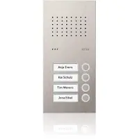 Ritto RGE1810425 Acero pur : interphone audio en acier inoxydable, 4 canaux, acier inoxydable