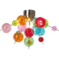Näve 1085161 Plafonnier - Boule de verre ; Douille : G9 ; Couleur : Multicolore