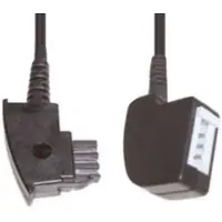 E+p T 27 Câble téléphonique noir de 6 m