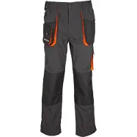 Terrax Pantalon homme taille 58 gris foncé/noir/orange (58)