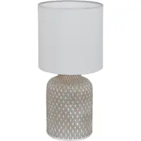 Eglo Lampe de table Bellariva Gris, blanc