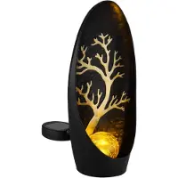 Globo Lighting GLOBO 36535 Lampe solaire métal noir mat, LED