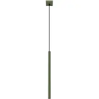 Sollux Lampe pendante PASTELO 1 vert olive 1xG9 8W acier 114x8x8cm