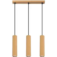 Sollux Lampe suspendue KARBON 3L or 3xGU10 10W aluminium 98x6.5x45cm