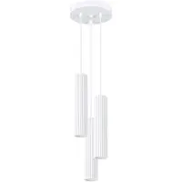 Sollux Lampe suspendue KARBON 3P blanc 3xGU10 10W aluminium 108x19.5x19.5cm