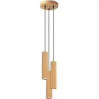 Sollux Lampe suspendue KARBON 3P or 3xGU10 10W aluminium 108x19.5x19.5cm
