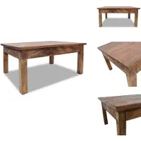 vidaXL Table basse en vieux bois massif 98 x 73 x 45 cm - Tables basses