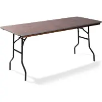 Essentials Zane – Table pliante pour événements, rectangulaire, 220 x 76 cm, 2 pièces