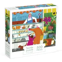 Janod Puzzle Marché 500 pièces cartoncoloré famille
