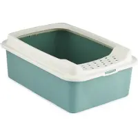 Rotho Bac a litiere avec rebords - - BONNIE - 57.2 x 39.3 x 20.9 cm - Vert