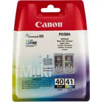 Canon PG-40 / CL-41 - Noir + 3 couleurs - Cartouche d'encre - Multipack