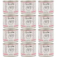Gussto Cat Fresh Beef 12x200 g - nourriture humide pour chats au bœuf frais