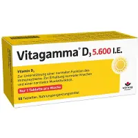 Wörwag Pharma GmbH & Co. KG Vitagamma D3 5,600 I.E.Vitamine D3 NEM, 50 St TAB