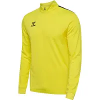 Hummel Sweat de sport 'AUTHENTIC' jaune citron / noir / blanc