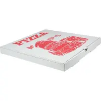 Papstar Boîte à pizza, Contenant à usage unique, Rouge, Blanc