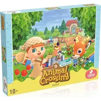 Winning Moves Puzzle Animal Crossing 1000 pièces taille 66,5 x 50 cm