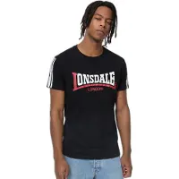 Lonsdale T-Shirt 'Elphin' grenadine / noir / blanc