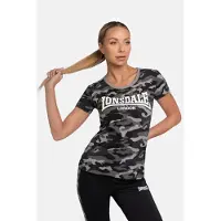 Lonsdale T-shirt 'Settiscarth' gris / vert / noir / blanc