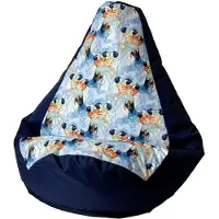 Go Gift Sac Sako pouf poire bleu marine - Gelé XL 130 x 90 cm
