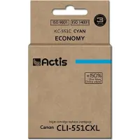 Actis Encre KC-551C (remplace Canon CLI-551C ; Standard ; 12 ml ; cyan (avec puce))