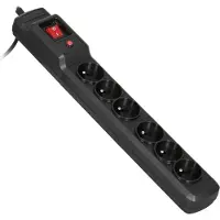 ActiveJet Combo Power Strip 6 Outlets With Switch 3 M Argenté One Size / EU Plug 220V