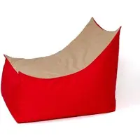 Go Gift Tron rouge-beige Sako bag pouffe XXL 140 x 90 cm