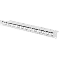 Lanberg Panneau de brassage - - 24 ports - 1U - Keystone - Couleur gris