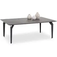 Stella Trading BIBI, table basse anthracite, surface en céramique imitation marbre, dimensions : 110 x 41 x 70 cm