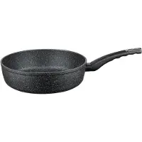 Elo Sauteuse haute ø 24 Granit Evolution sans PFAS Elodur Prof., Poêle + casserole, Noir, Gris