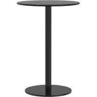 vidaXL Table de jardin ronde noire Ø50x72 cm acier