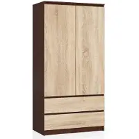 Akord Armoire Wengé/Chêne Sonoma 90X51X180