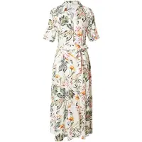 JDY Robe-chemise 'JDYStar Sezen' sapin / orange / rose ancienne / blanc