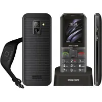 Maxcom Comfort Mm735 Avec Station de Chargement+ Bracelet Sauce Noir/Noir