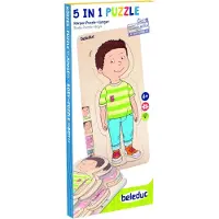 Beleduc 5 In 1 Male Anatomy Puzzle 29 Pieces Multicolore Enfants
