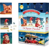 Eurographics Puzzle Calendrier de l'Avent : animaux de Noël 24x50 pièces