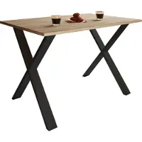VCM Table à manger en bois premium | H. 76 x L. 140 x T. 80 cm | Table à manger de cuisine Xona X