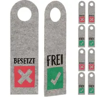 Relaxdays 10x plaque de porte