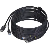 StarTech.com Câble KVM - - 3m - DisplayPort 4K 60Hz - USB 5Gbps - Noir