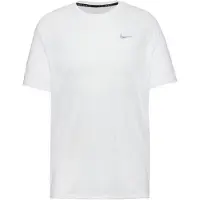 Nike T-Shirt fonctionnel 'Stride' gris / blanc